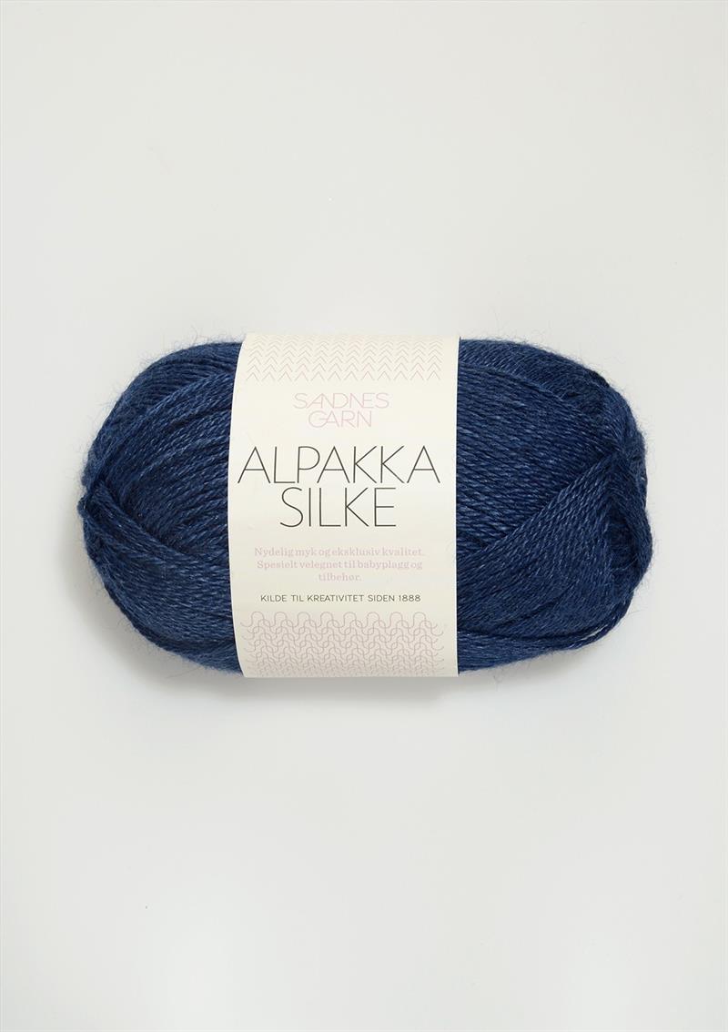 Alpakka silke 6063 Inkblå
